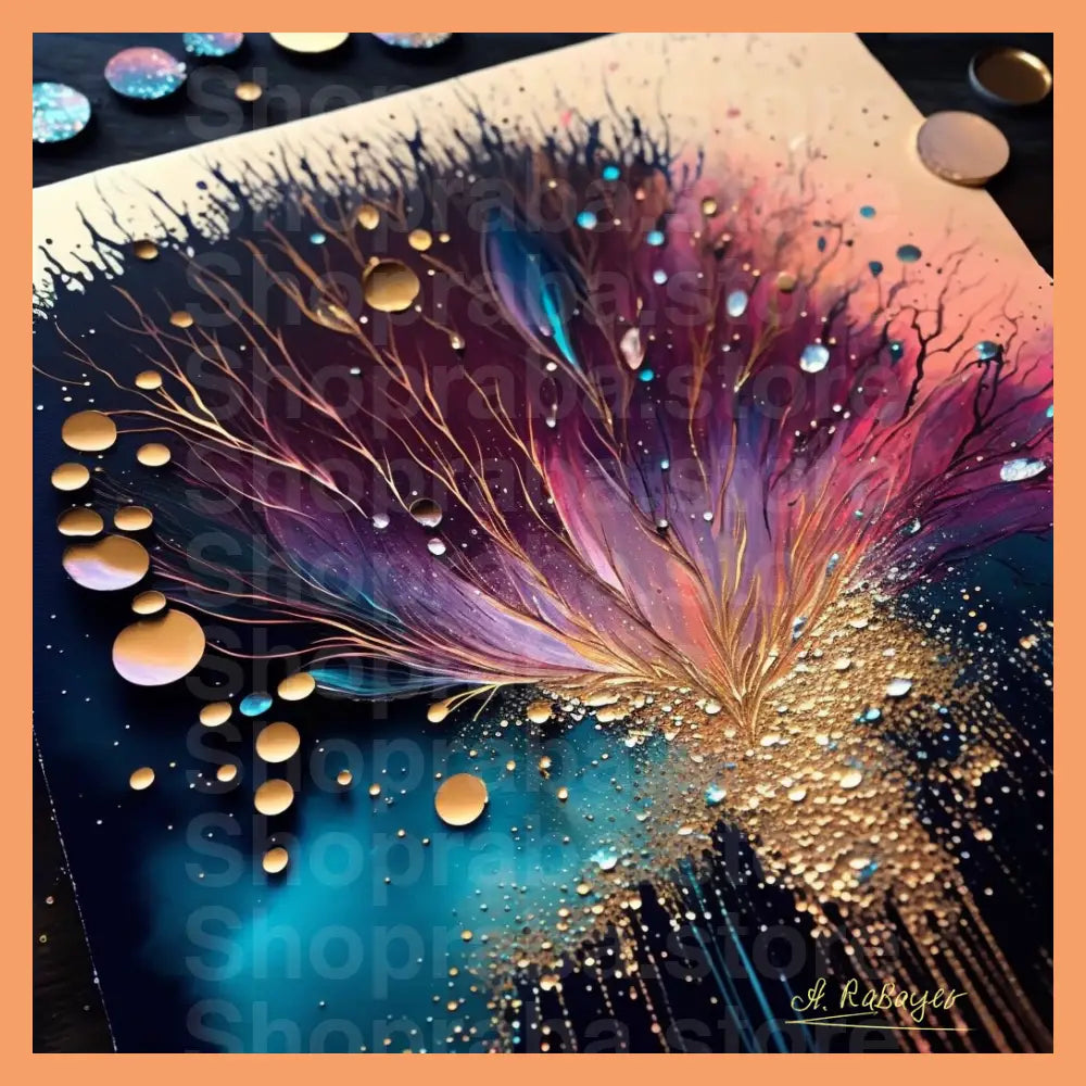 Unique Abstract Wall Art - Abstract Painting w/t Magic Tree - Shopraba