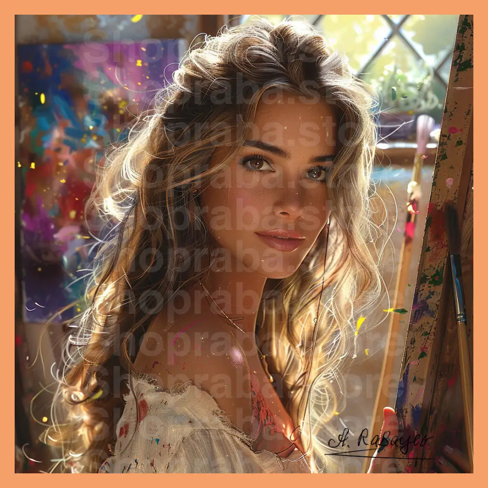 Beautiful Attractive Bohemian Artist - Bohemian Artist Art - Shopraba