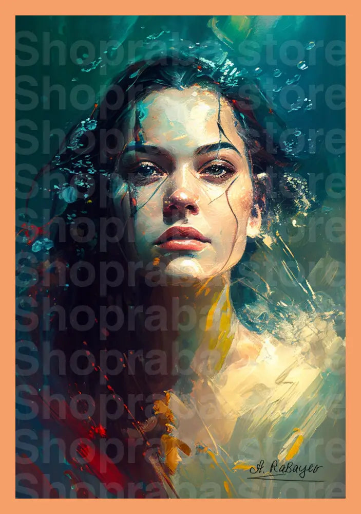 Blurred Portrait Painting - Soul’s Silhouette - Shopraba