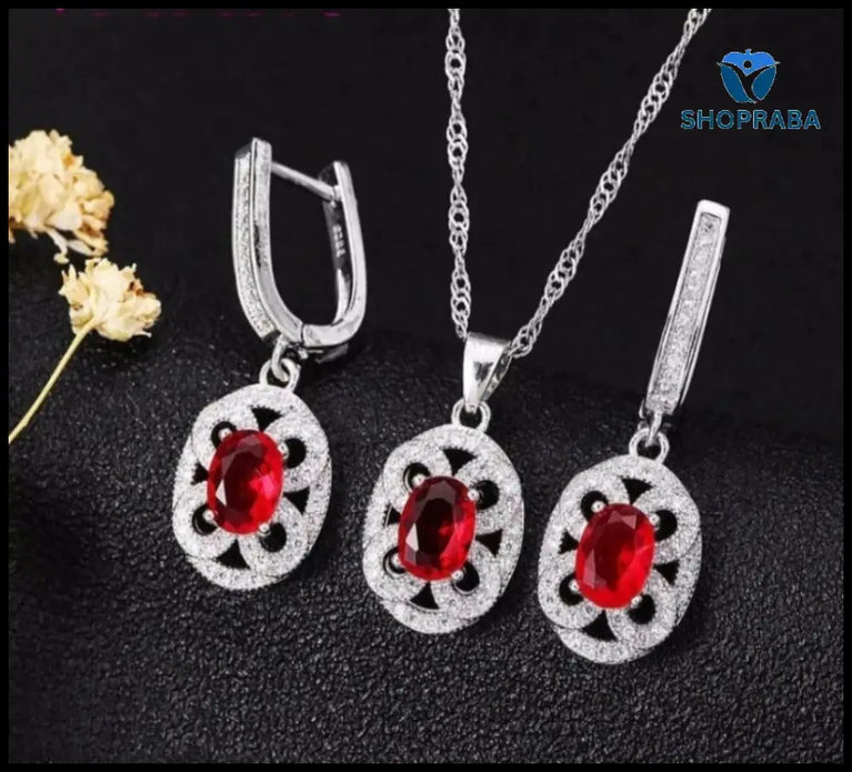 925 Silverplated Jewelry Set - Jewelry Sets for Woman - Shopraba