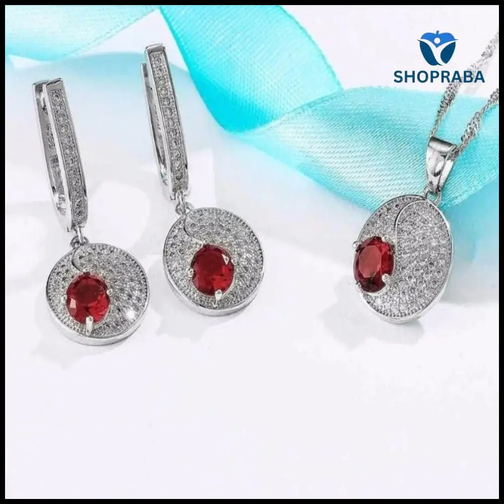 Jewelry Sets for Woman - 925 Silverplated Jewelry Set - Shopraba