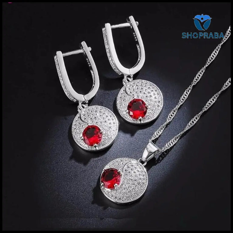 Jewelry Sets for Woman - 925 Silverplated Jewelry Set - Shopraba